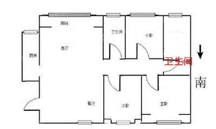 宝鼎花园二期3室2厅2卫126㎡