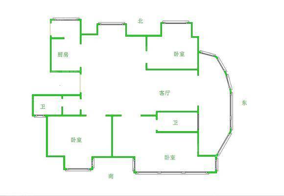 荣盛兰亭苑3室2厅2卫143㎡