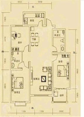 天成郡府东区3室2厅2卫130㎡