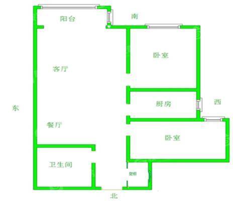 凤凰城（C区）2室2厅1卫95㎡