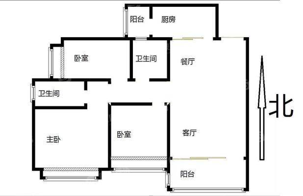 恒大绿洲3室2厅2卫135㎡