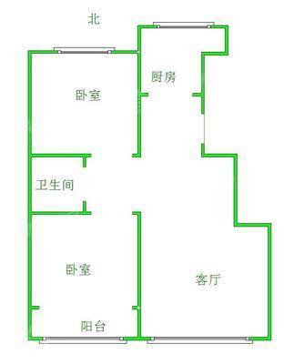 天成名著二期2室2厅1卫91㎡