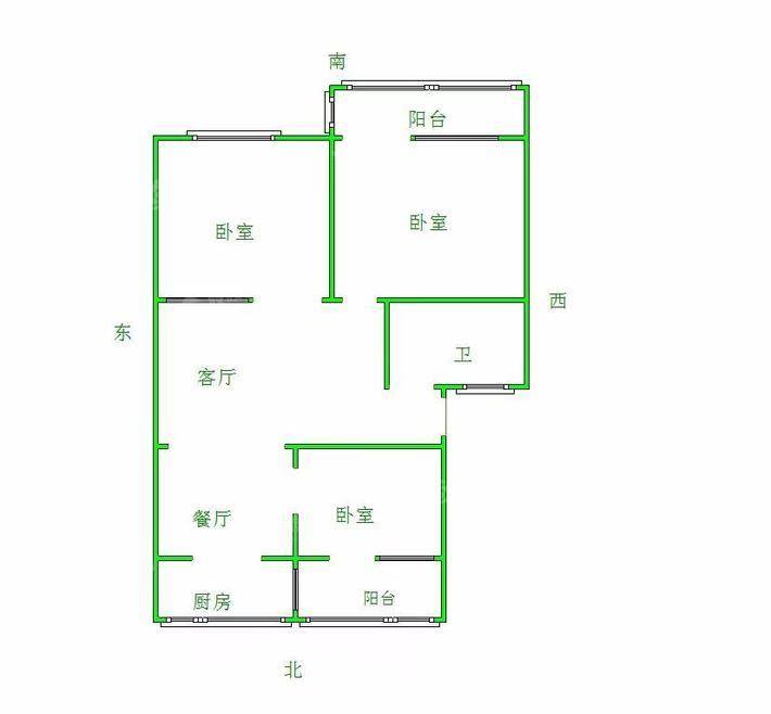 邮电小区3室2厅1卫100㎡