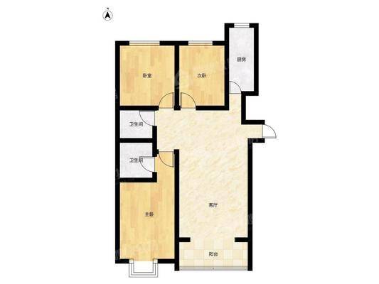 御河新城西区3室2厅2卫122㎡