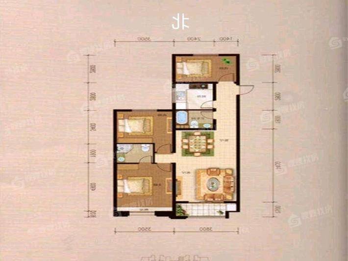 信友城市之光3室2厅2卫128㎡