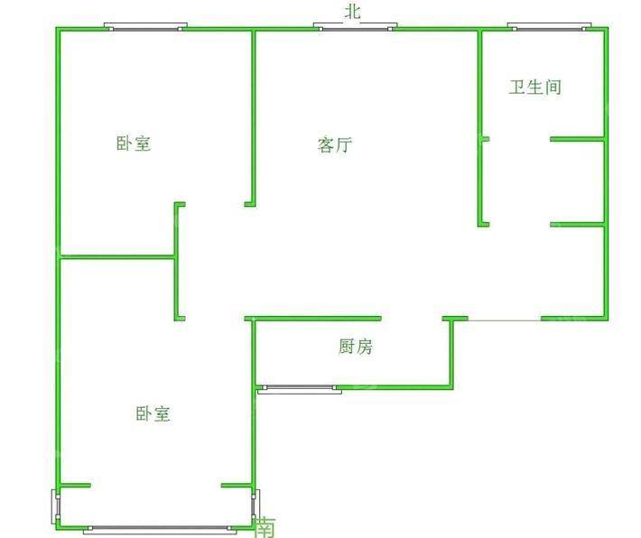 禧福荷堂A区2室2厅1卫102㎡