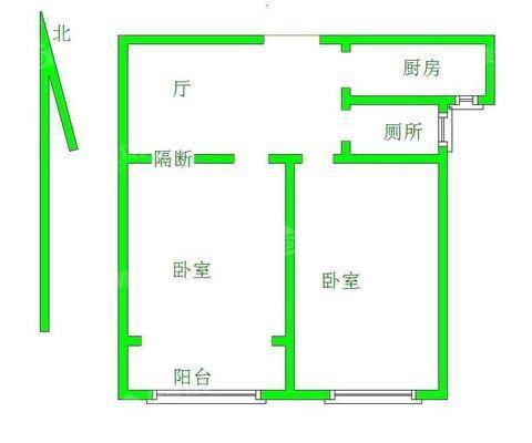 嘉禾一方一期2室2厅1卫70㎡