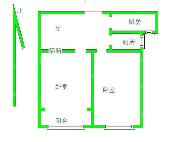 嘉禾一方一期2室2厅1卫70㎡