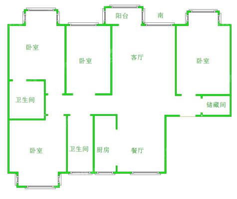 天成首府4室2厅3卫177㎡