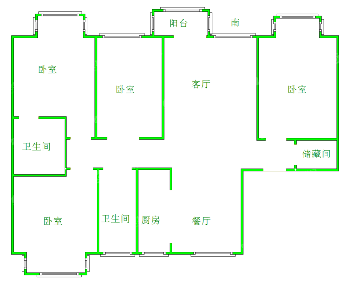 天成首府4室2厅3卫177㎡