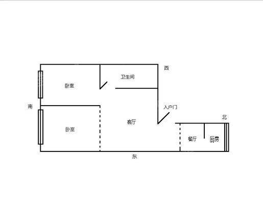 富华山庄（二期）2室1厅1卫67㎡