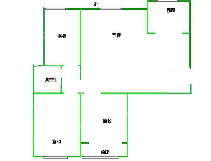 新城悦隽风华3室2厅1卫109㎡