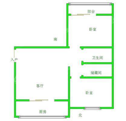 华阳小区2室2厅1卫88㎡
