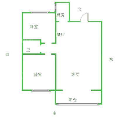 一世界回迁1-152室2厅1卫83㎡