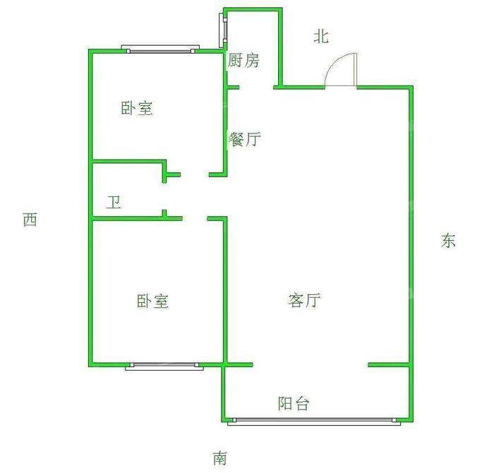 一世界回迁1-152室2厅1卫83㎡