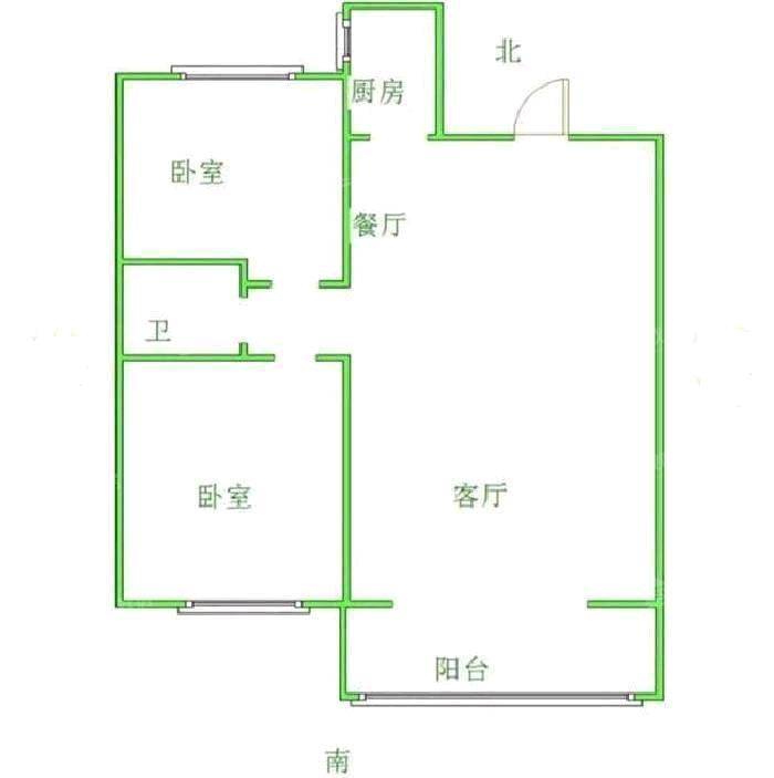 一世界回迁1-152室2厅1卫83㎡