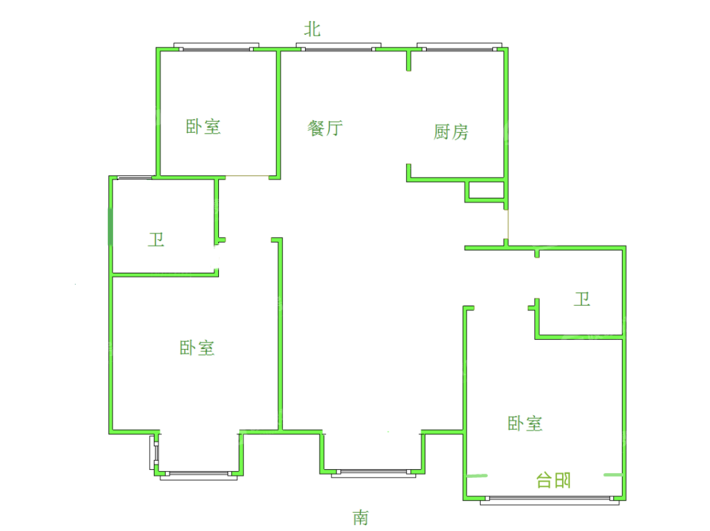 天成名著四期3室2厅2卫138㎡