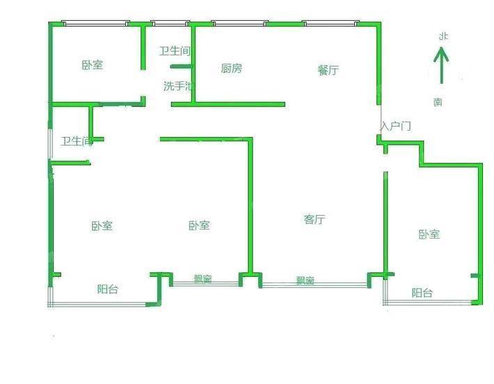 天成玉玺台一期3室2厅2卫163㎡
