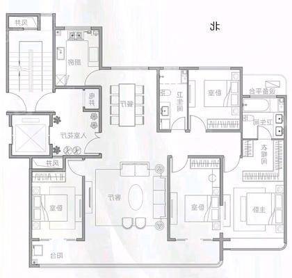 天成观澜一期4室2厅2卫172㎡