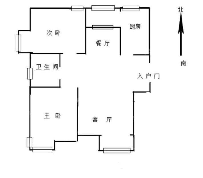 中泰自然城2室2厅1卫93㎡