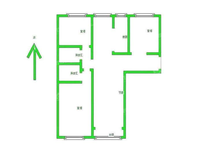 天成明月洲西区3室2厅1卫119㎡