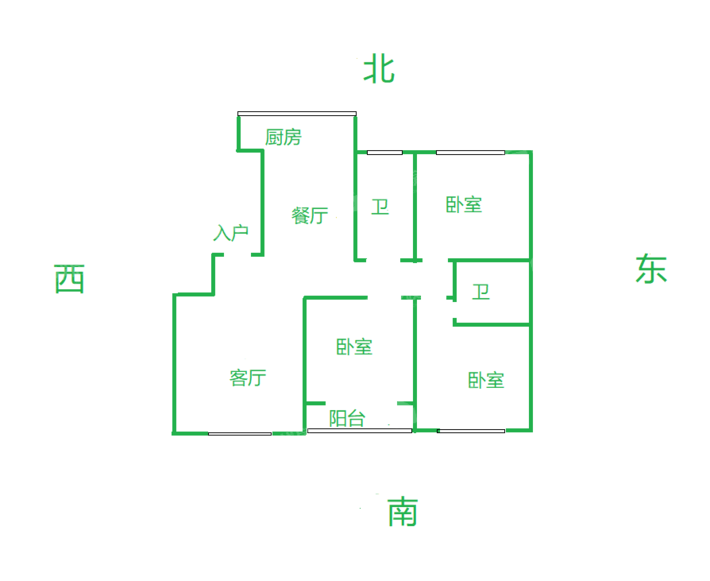 东方世纪城3室2厅2卫139㎡