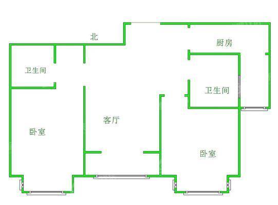 嘉禾一方二期2室2厅2卫104㎡