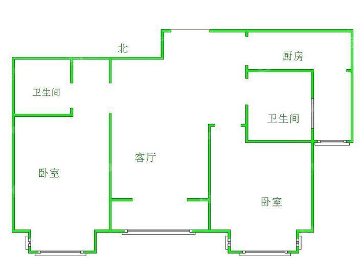 嘉禾一方二期2室2厅2卫104㎡