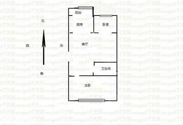 陕西营小区2室1厅1卫59㎡