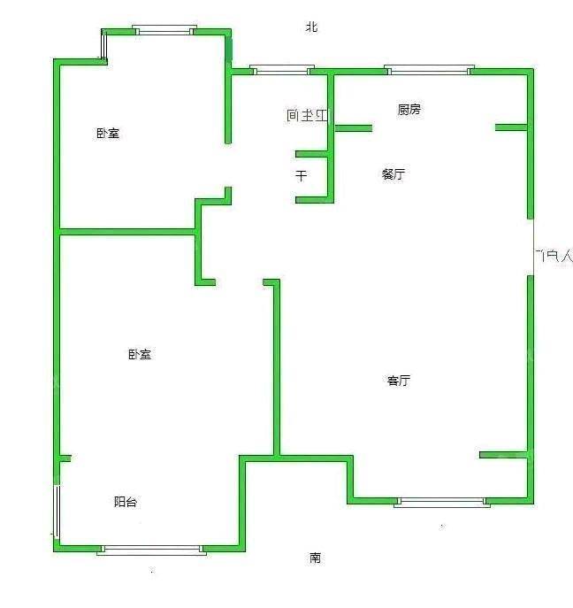 阿尔卡迪亚锦绣天地A区2室2厅1卫81㎡