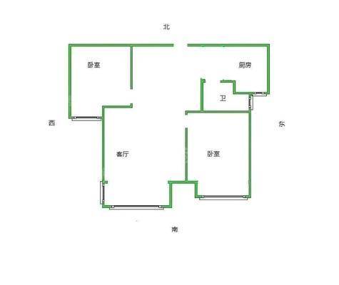 荣盛香堤荣府2室2厅1卫76㎡