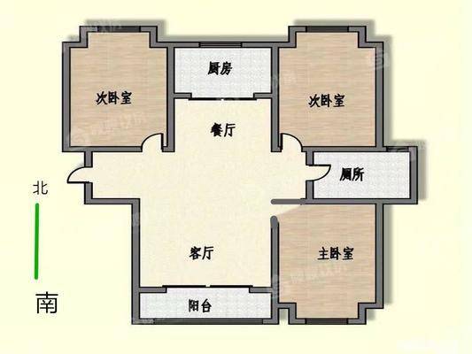 荣盛阿尔卡迪亚文景苑3室2厅1卫112㎡