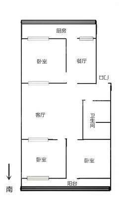 计量所宿舍3室2厅1卫102㎡