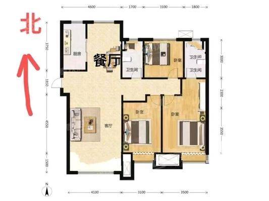 保利堂悦3室2厅2卫135㎡