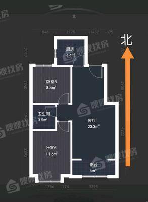 润江臻园（融创臻园壹号）2室2厅1卫88㎡