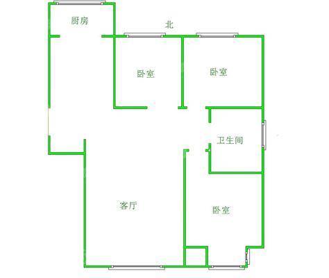 禧福荷堂A区3室2厅1卫106㎡