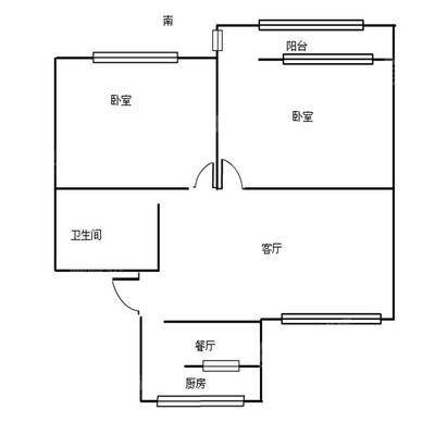 矿机家属楼2室2厅1卫73㎡