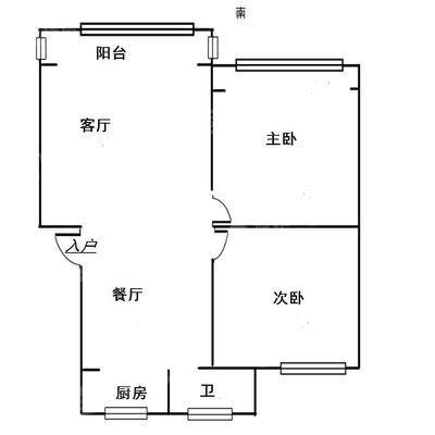 枫林绿洲2室2厅1卫94㎡