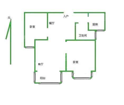 凤凰城（B区）2室2厅1卫85㎡