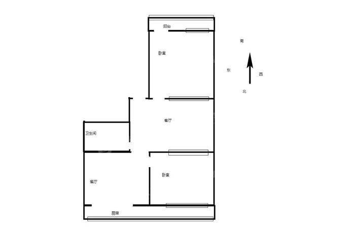 梨园小区2室1厅1卫86㎡