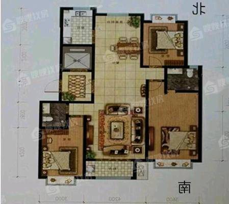 颐和庄园（三期B区）3室2厅1卫137㎡