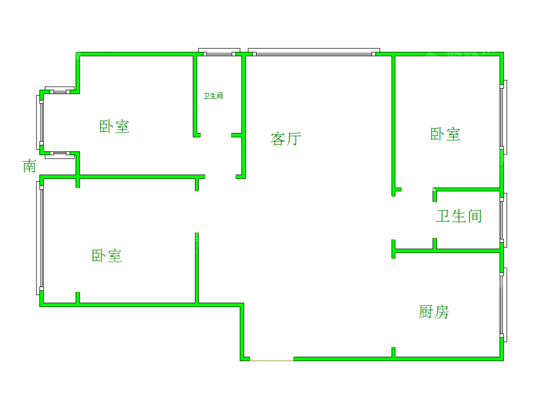 塞纳左岸3室2厅2卫139㎡