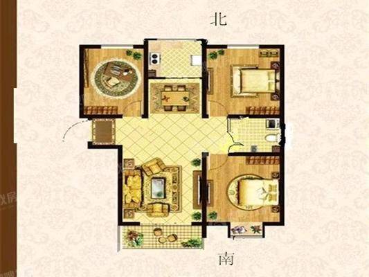 宏宇城（C区）3室2厅1卫118㎡