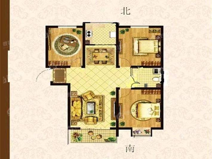 宏宇城（C区）3室2厅1卫118㎡