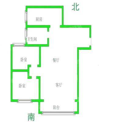 塞纳左岸2室2厅1卫96㎡