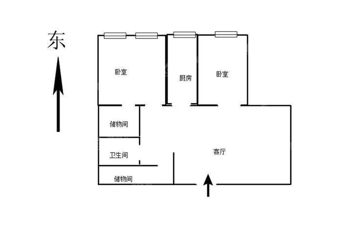 荣信大厦1室1厅1卫108㎡