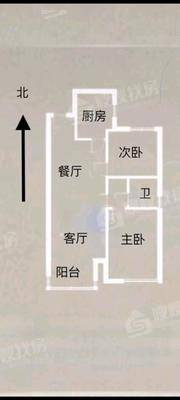 万科新都会2室2厅1卫89㎡