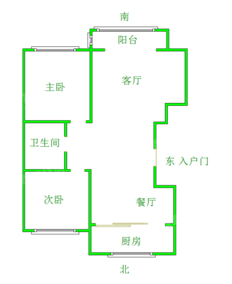 泰和世家（北区）3室2厅1卫102㎡