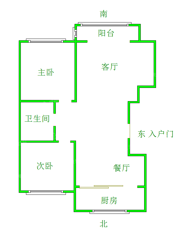 泰和世家（北区）3室2厅1卫102㎡