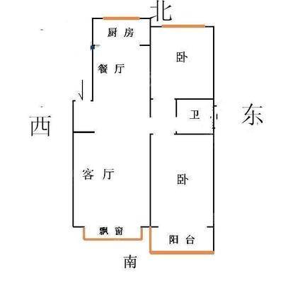 警苑小区2室2厅1卫97㎡